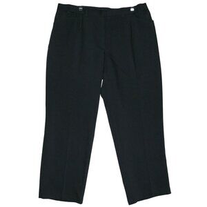 oobe Pants Womens Plus Size 28 x 31" Gray Flat Front straight leg Uniform Work